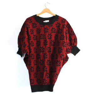 Vintage Floral Sweater Large